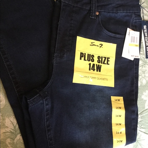 22w Seven7 slimming skinny plus size - Picture 4 of 7